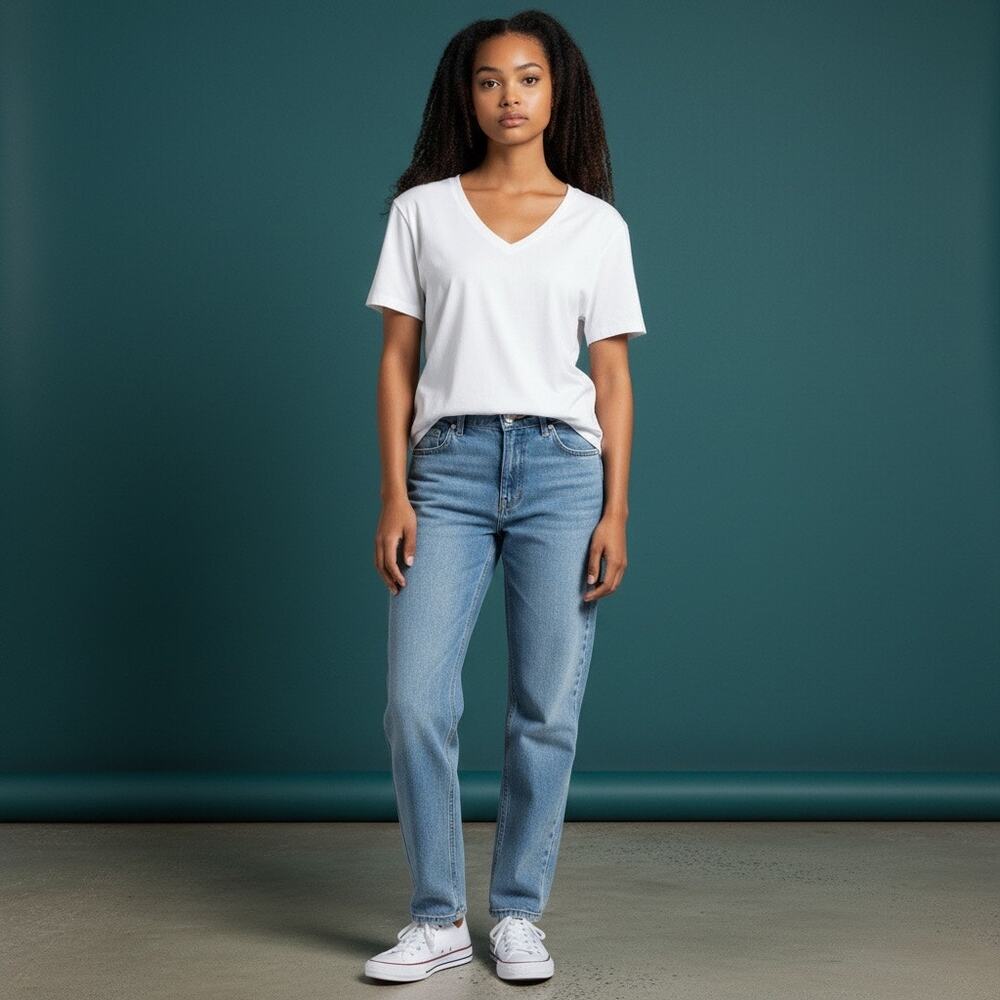 Ichi white vneck tshirt